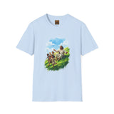 Jesus Easter Egg Roll Shirt, Kids and Jesus Spring Art, Christian Family Tee