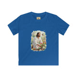 Kids Religious Shirt | Jesus in the Garden Christian Kids T Shirt | Joyful Jesus