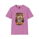 Funny Jesus Shirt | Jesus Lifting Weights Christian T Shirt | Faith Apparel