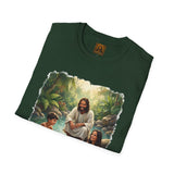 Christian Shirt | Jesus with Baby Otters Funny Christian T Shirt | Joyful Jesus