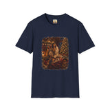 Christmas Eve Jesus Shirt | Jesus by the Fire with Sleeping Children Christian Tee | Joyful Jesus