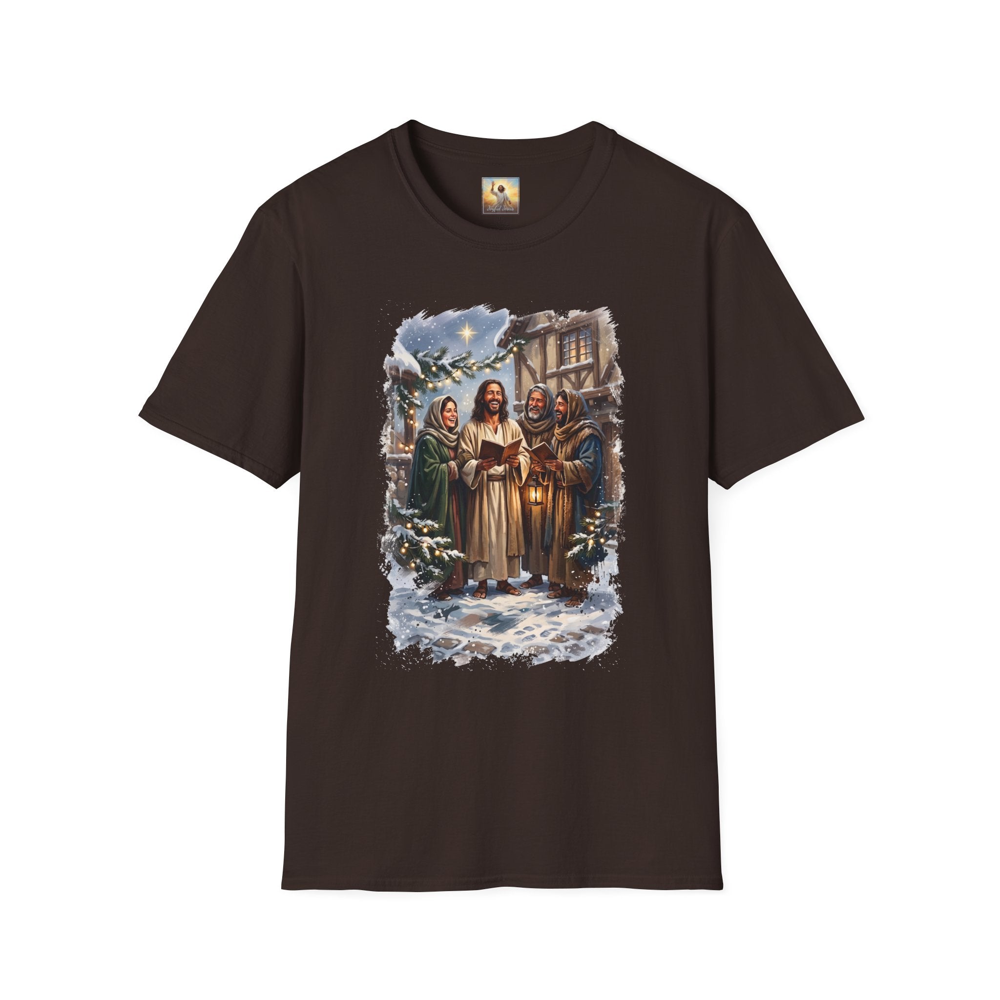 Jesus Caroling Shirt | Jesus Singing Christmas Carols Christian Christmas T Shirt | Joyful Jesus