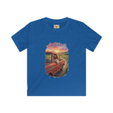 Kids Faith Shirt | Jesus Driving a Truck Christian Apparel Kids T Shirt | Joyful Jesus