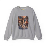 Jesus Hockey Sweatshirt | Jesus Playing Hockey with Kids Christian Christmas Crewneck | Joyful Jesus