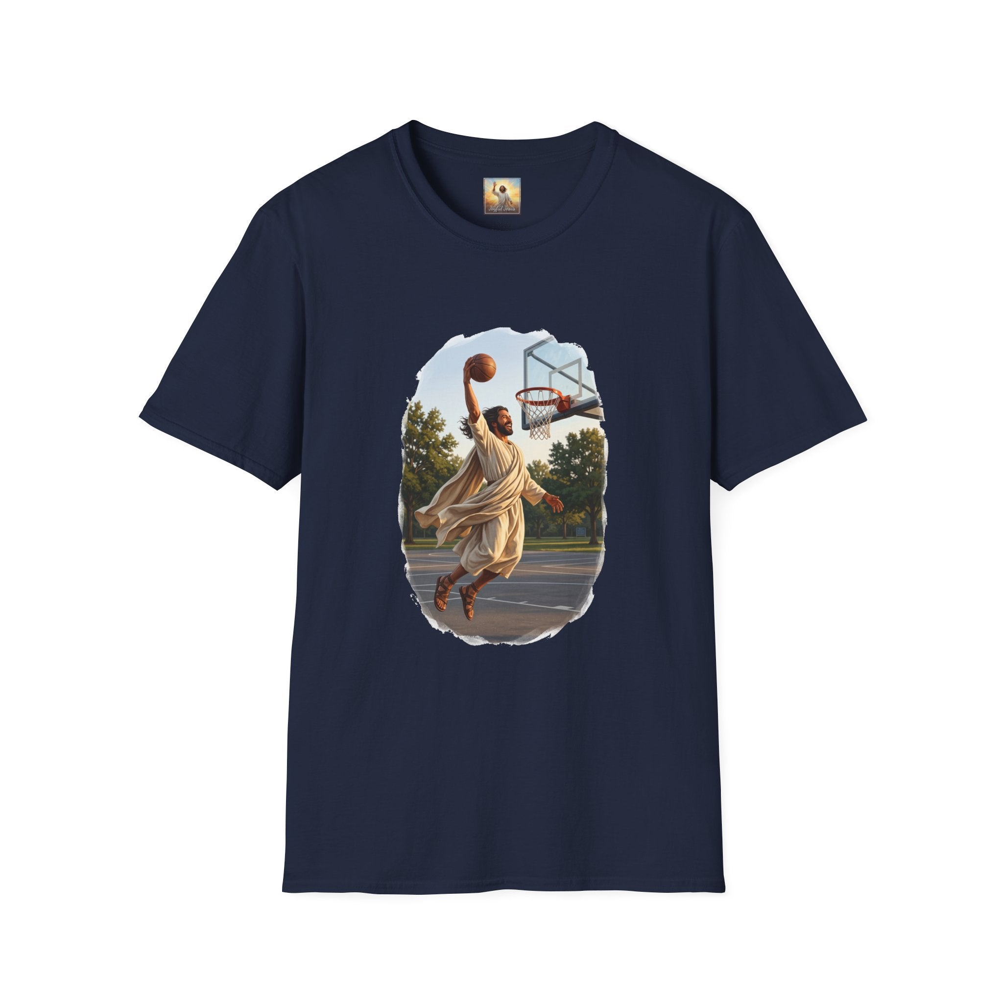 Jesus Dunking Shirt | Jesus Slam Dunk Funny Christian Basketball T Shirt | Joyful Jesus