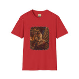 Christmas Eve Jesus Shirt | Jesus by the Fire with Sleeping Children Christian Tee | Joyful Jesus