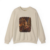 Christmas Eve Jesus Sweatshirt | Jesus by the Fire with Sleeping Children Christian Crewneck | Joyful Jesus