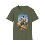 Funny Jesus Shirt | Jesus on a Dirtbike Christian T Shirt | Joyful Jesus