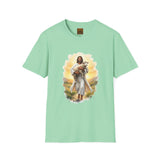 Lost Sheep Jesus Shirt, Good Shepherd Lamb Art, Christian Easter Faith Tee