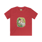 Kids Christian Shirt | Jesus with Baby Animals Faith Kids T Shirt | Joyful Jesus