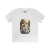 Kids Jesus Shirt | Fly Fishing Jesus Christian Kids T Shirt | Joyful Jesus God Shirt