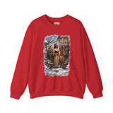 Jesus Caroling Sweatshirt | Jesus Singing Christmas Carols Christian Crewneck | Joyful Jesus