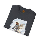 Jesus Shirt | Skiing Jesus Christian Apparel | Joyful Jesus Faith Shirt