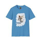 Jesus Shirt | Skiing Jesus Christian Apparel | Joyful Jesus Faith Shirt