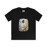 Kids Religious Shirt | Jesus in the Garden Christian Kids T Shirt | Joyful Jesus