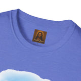 Jesus Painting Easter Eggs Shirt, Joyful Christian Art, Fun Easter Faith Tee