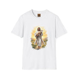 Lost Sheep Jesus Shirt, Good Shepherd Lamb Art, Christian Easter Faith Tee