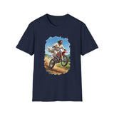 Funny Jesus Shirt | Jesus on a Dirtbike Christian T Shirt | Joyful Jesus