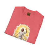 He Is Risen Easter Shirt, Joyful Jesus Resurrection Art, Christian Faith Tee