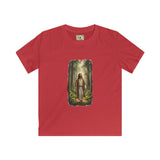 Kids Religious Shirt | Jesus Walking in the Woods Christian Kids T Shirt | Faith Shirt