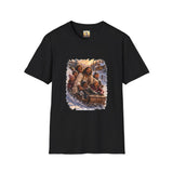 Jesus Christmas Shirt | Sledding with Jesus Christian Christmas T Shirt | Joyful Jesus