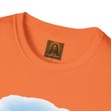 Jesus Painting Easter Eggs Shirt, Joyful Christian Art, Fun Easter Faith Tee