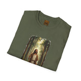 Religious Shirt | Jesus Walking in the Woods Christian T Shirt | Faith Shirt