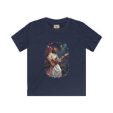 Kids Christian Shirt | Jesus Playing Bass at Concert Kids T Shirt | Joyful Jesus God Shirt