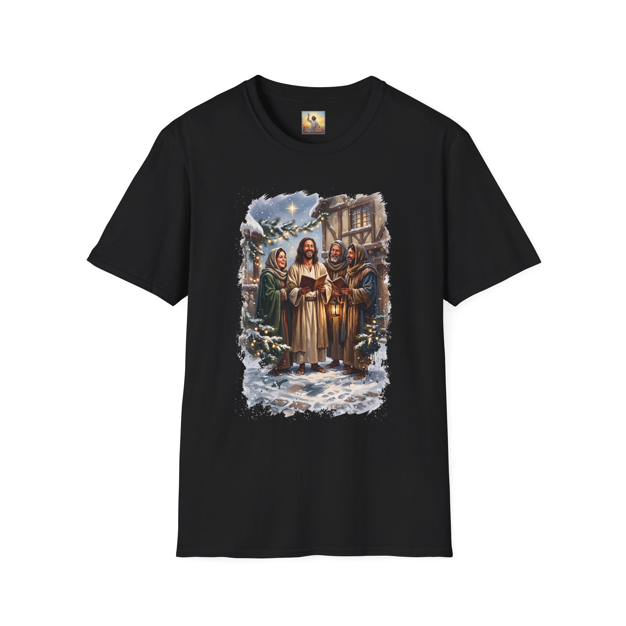 Jesus Caroling Shirt | Jesus Singing Christmas Carols Christian Christmas T Shirt | Joyful Jesus