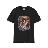 Jesus Hockey Shirt | Jesus Playing Hockey with Kids Christian Christmas T Shirt | Joyful Jesus