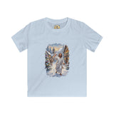Kids Jesus Snowball Fight Shirt | Funny Christian Christmas Kids T Shirt | Joyful Jesus