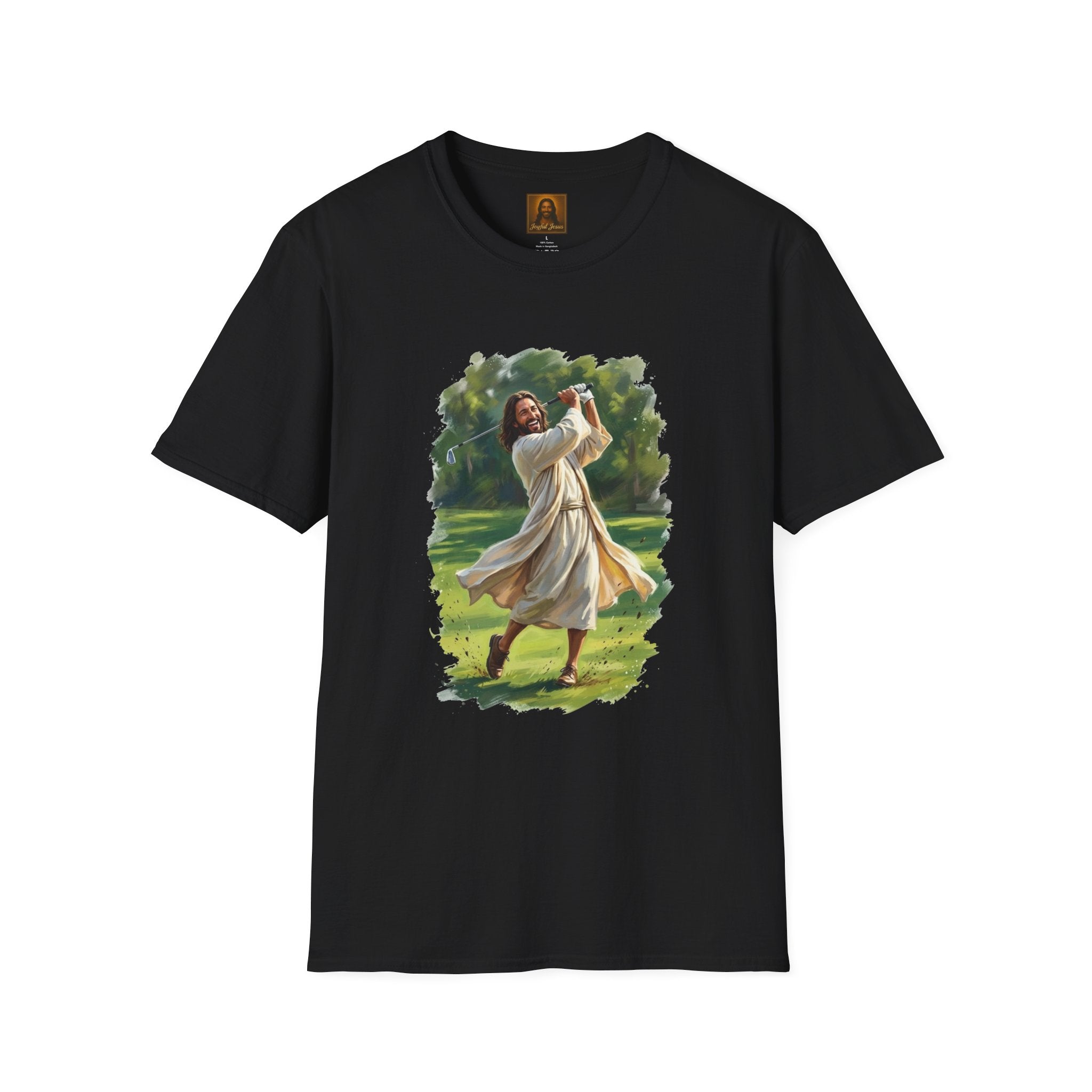 God Shirt | Jesus Playing Golf Christian T Shirt | Faith Apparel
