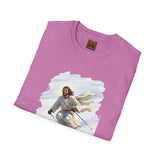 Jesus Shirt | Skiing Jesus Christian Apparel | Joyful Jesus Faith Shirt