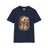 Jesus Basketball Shirt | Jesus Playing Basketball with Kids Christian T Shirt | Joyful Jesus
